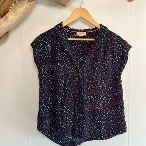 Maeve Navy Speckled Blouse